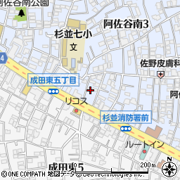 東京都杉並区阿佐谷南3丁目8-5周辺の地図