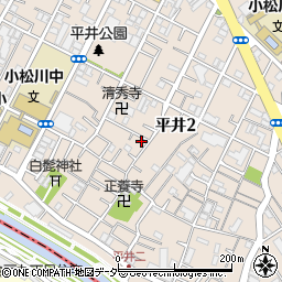 東京都江戸川区平井2丁目13-17周辺の地図