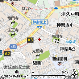 東京都新宿区岩戸町23周辺の地図
