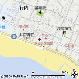 千葉県旭市平松1882-32周辺の地図