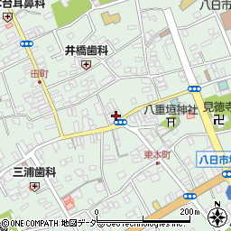 千葉県匝瑳市八日市場イ2458周辺の地図