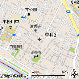 東京都江戸川区平井2丁目13-15周辺の地図