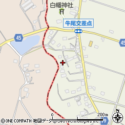 千葉県香取郡多古町牛尾259周辺の地図