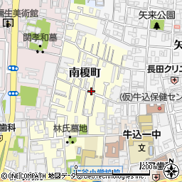 東京都新宿区南榎町周辺の地図