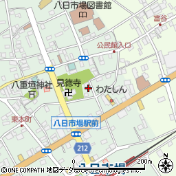 千葉県匝瑳市八日市場イ2961-6周辺の地図