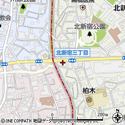 ベルサークル北新宿周辺の地図