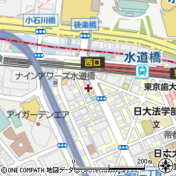 ゆで太郎 水道橋店周辺の地図