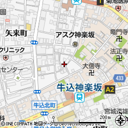 東京都新宿区矢来町91周辺の地図
