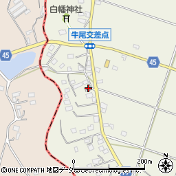 千葉県香取郡多古町牛尾740周辺の地図