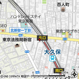 東京都新宿区百人町1丁目19-16周辺の地図