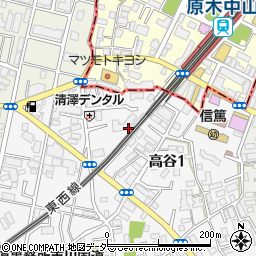 千葉県市川市高谷1丁目4周辺の地図