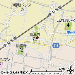 山梨県甲州市塩山上塩後326周辺の地図