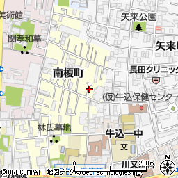 東京都新宿区南榎町53周辺の地図