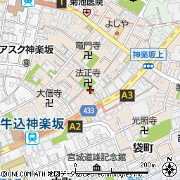 東京都新宿区岩戸町27周辺の地図