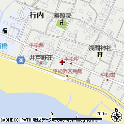 千葉県旭市平松1597-2周辺の地図