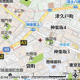 東京都新宿区袋町2周辺の地図