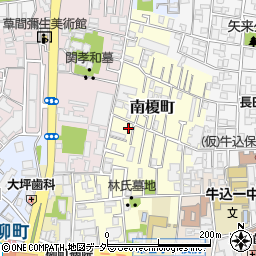 東京都新宿区南榎町69周辺の地図