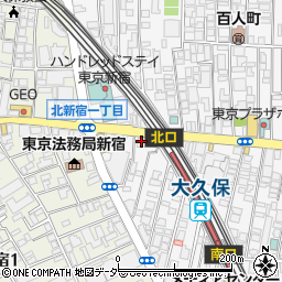 東京都新宿区百人町1丁目19-13周辺の地図