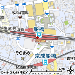 成城石井シャポー船橋店周辺の地図