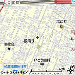 東京都杉並区松庵3丁目27-7周辺の地図