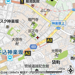 東京都新宿区岩戸町26周辺の地図