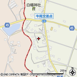 千葉県香取郡多古町牛尾255周辺の地図
