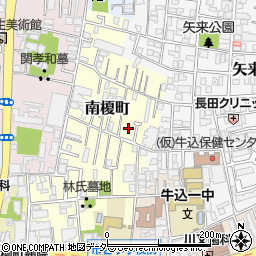 東京都新宿区南榎町51周辺の地図