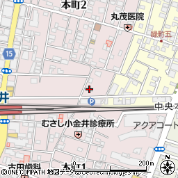 セブンイレブン武蔵小金井駅東店周辺の地図