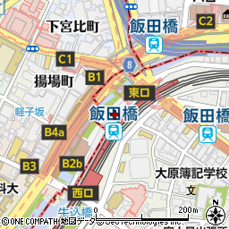 ハニーズ飯田橋ラムラ店周辺の地図