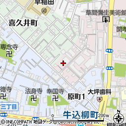 東京都新宿区弁天町174周辺の地図