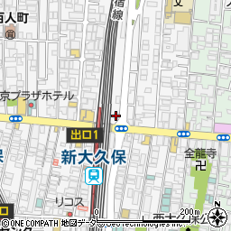 Oh!キッチンN オキッチンエン 新大久保店周辺の地図