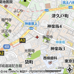 東京都新宿区袋町1周辺の地図