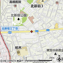 北新宿周辺の地図