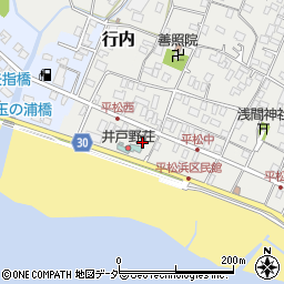 千葉県旭市平松1601-2周辺の地図