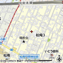 東京都杉並区松庵3丁目23-6周辺の地図