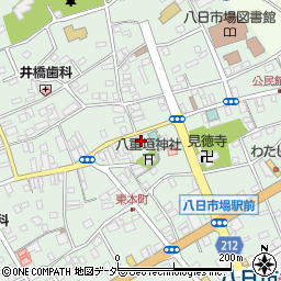 千葉県匝瑳市八日市場イ2937周辺の地図