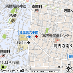 エース高円寺南周辺の地図