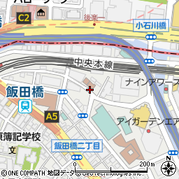 飯田橋清掃車庫周辺の地図