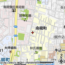東京都新宿区南榎町70周辺の地図