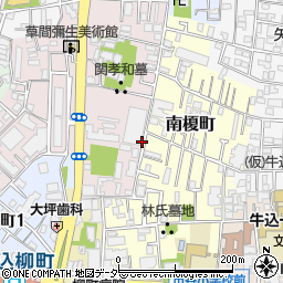 東京都新宿区弁天町74周辺の地図