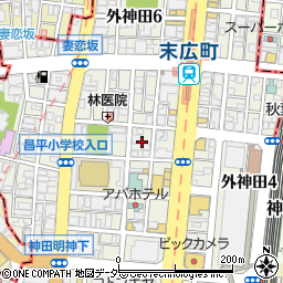 東京都千代田区外神田3丁目9周辺の地図
