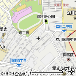 東京都立川市曙町周辺の地図