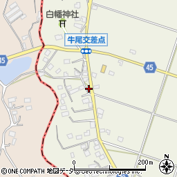 千葉県香取郡多古町牛尾745-1周辺の地図