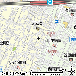 ＳＡＮパーク杉並松庵３駐車場周辺の地図