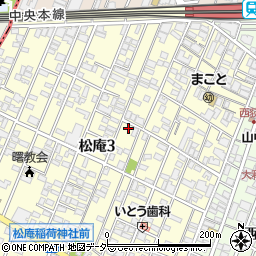 東京都杉並区松庵3丁目27-10周辺の地図
