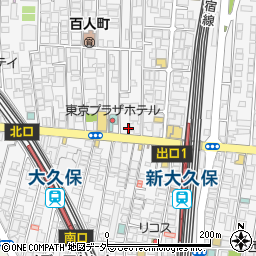東京都新宿区百人町2丁目11-2周辺の地図