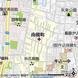 東京都新宿区南榎町47周辺の地図