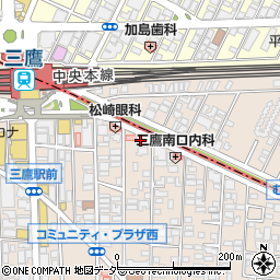 メナードフェイシャルサロン　三鷹駅南代行店周辺の地図