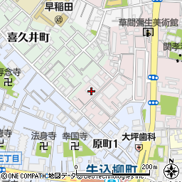 東京都新宿区弁天町173周辺の地図