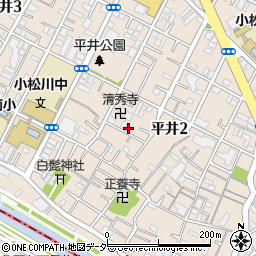 東京都江戸川区平井2丁目14-3周辺の地図